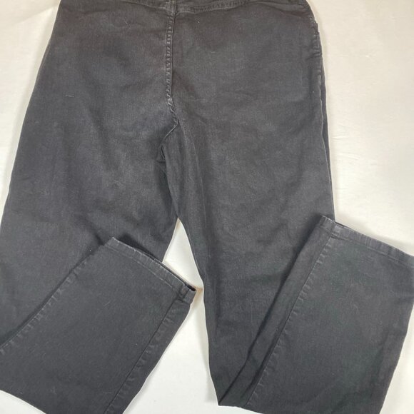 Lee Side Elastic Relaxed Fit 14 Medium Cotton Blend Black Jeans - Picture 7 of 10